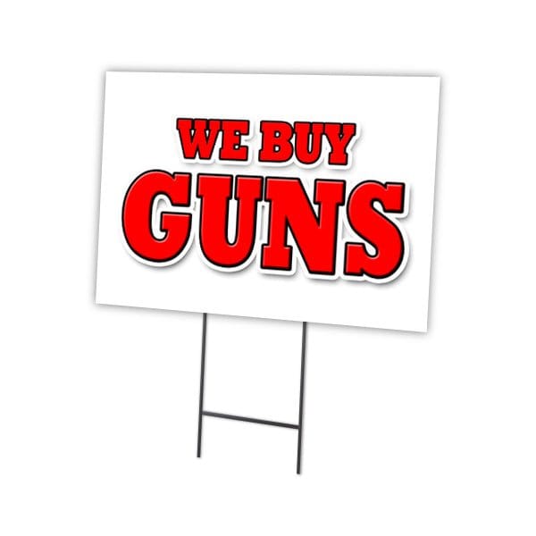 16 in Height, 0.25 in Width, Coroplast, 16" x 12", C-1216-DS-We Buy Guns